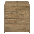 Pemberly Row 2-drawer Nightstand with LED Lights and USB Ports in Mango