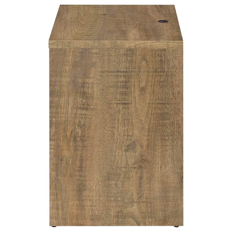 Pemberly Row 2-drawer Nightstand with LED Lights and USB Ports in Mango
