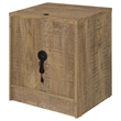 Pemberly Row 2-drawer Nightstand with LED Lights and USB Ports in Mango