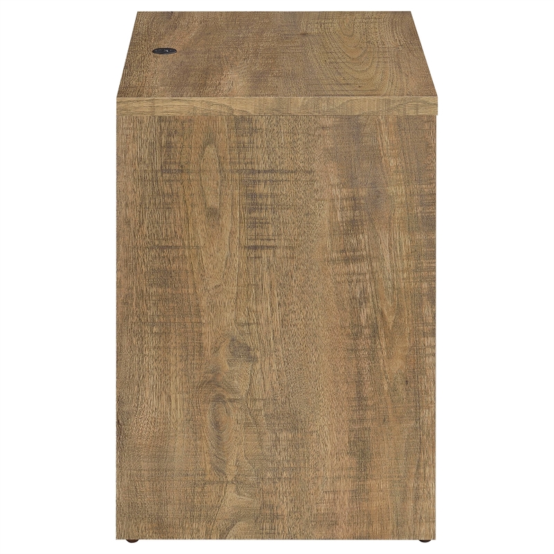 Pemberly Row 2-drawer Nightstand with LED Lights and USB Ports in Mango