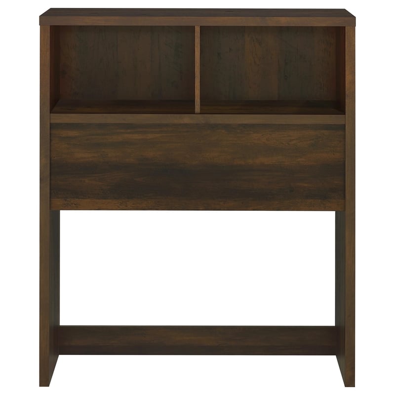 Pemberly Row 49-inch Twin Wood Bookcase Headboard in Dark Pine