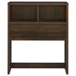 Pemberly Row 49-inch Twin Wood Bookcase Headboard in Dark Pine