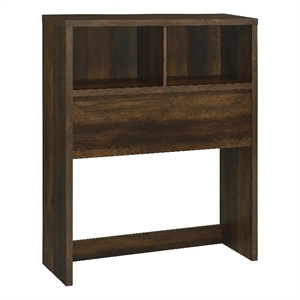 Pemberly Row 49-inch Twin Wood Bookcase Headboard in Dark Pine