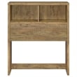 Pemberly Row 49-inch Twin Wood Bookcase Headboard in Mango Brown