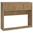 Pemberly Row 3-Piece Wood Queen Bedroom Set Bookcase Headboard in Brown