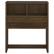 Pemberly Row 3-Piece Wood Twin Bedroom Set Bookcase Headboard in Dark Pine