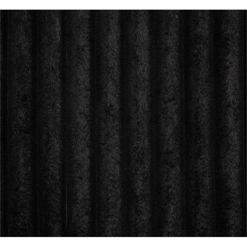 Pemberly Row Fabric Sleeper Sectional Sofa Storage Chaise in Black