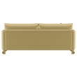 Pemberly Row Velvet Upholstered Curved Track Arm Sofa in Camel