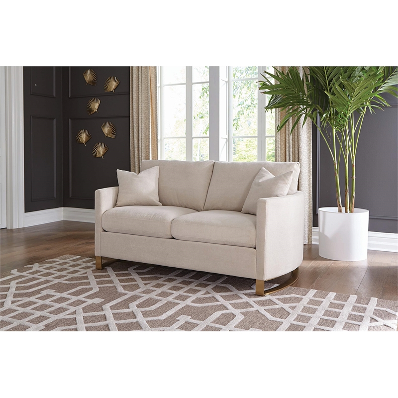 Pemberly Row 3-piece Arched Arm Sofa Loveseat and Chair Set in Beige