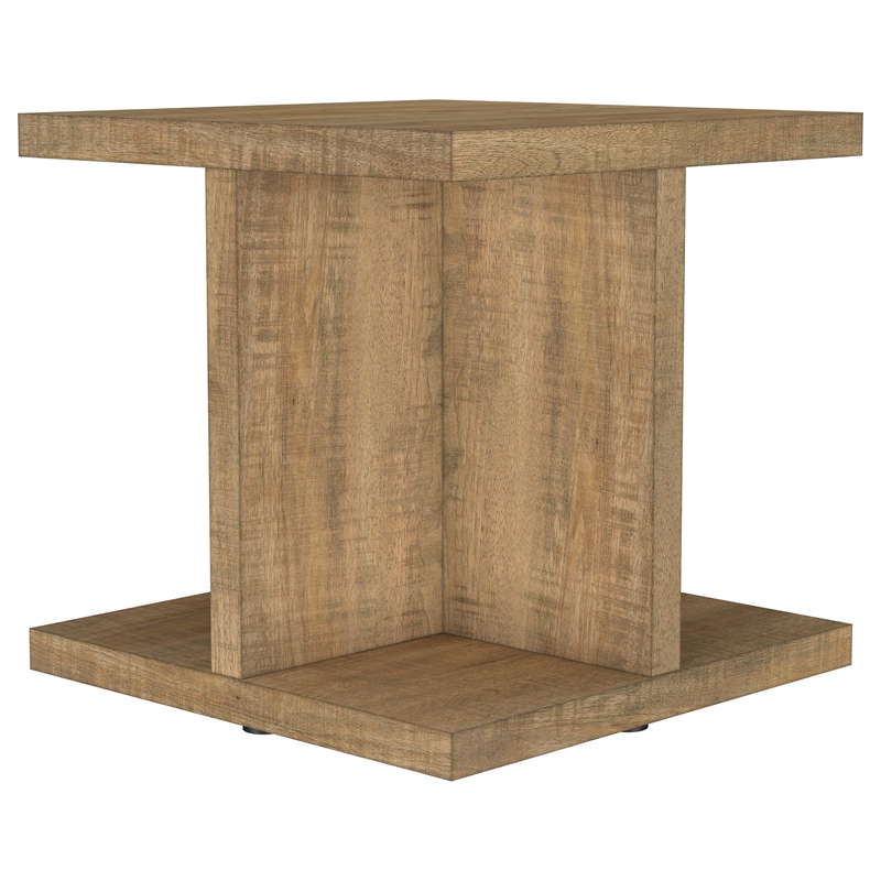 Pemberly Row 2-piece Engineered Wood Coffee and End Table Set in Mango
