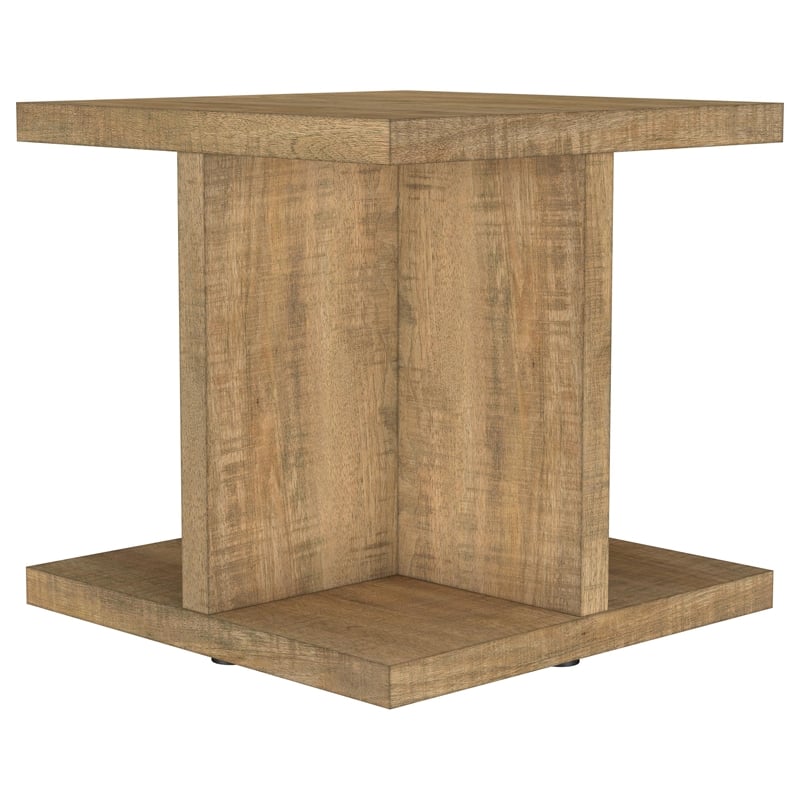 Pemberly Row 2-piece Engineered Wood Coffee and End Table Set in Mango