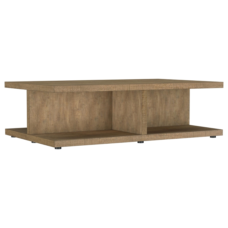 Pemberly Row 2-piece Engineered Wood Coffee and End Table Set in Mango