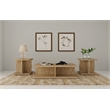 Pemberly Row 3-piece Engineered Wood Coffee and End Table Set in Mango