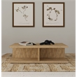 Pemberly Row Square Engineered Wood Cocktail Coffee Table in Mango