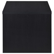 Pemberly Row Engineered Wood Square Side End Table in Black Finish