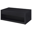 Pemberly Row Lift Top Cocktail Coffee Table with 2 Drawers in Black
