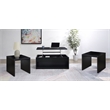 Pemberly Row 3-piece Lift Top Coffee Table and End Table Set in Black