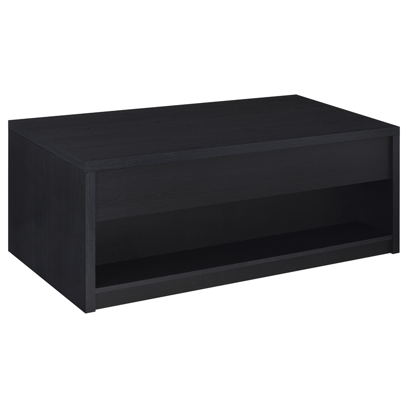Pemberly Row 3-piece Lift Top Coffee Table and End Table Set in Black