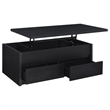 Pemberly Row 3-piece Lift Top Coffee Table and End Table Set in Black