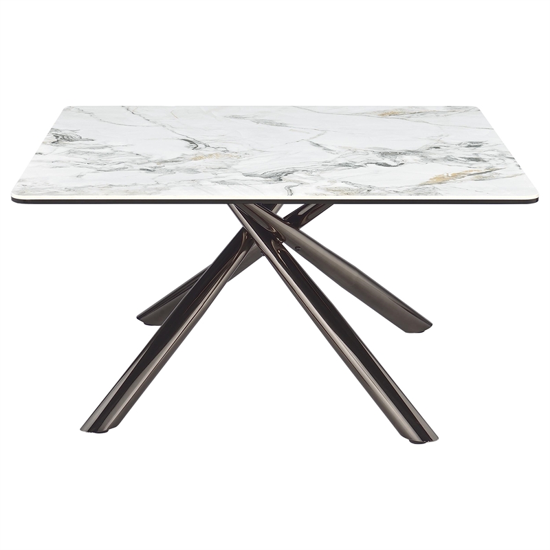 Pemberly Row 3-piece Square Coffee and End Table Set in Mirage White