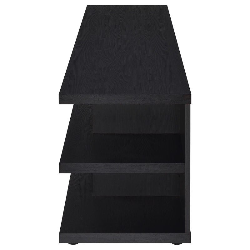 Pemberly Row 78-inch 2-tier TV Stand and Media Console in Black