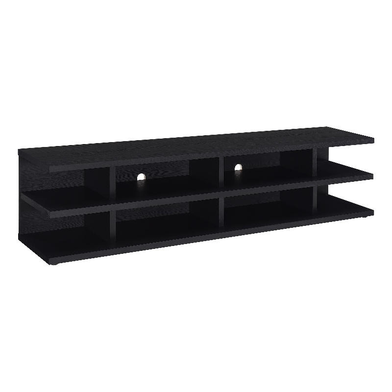 Pemberly Row 78-inch 2-tier TV Stand and Media Console in Black