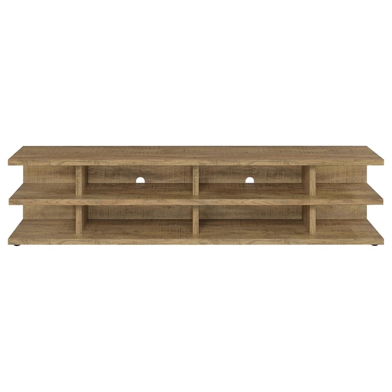 Pemberly Row 78-inch 2-tier TV Stand and Media Console in Mango