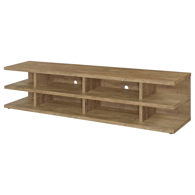 Pemberly Row 78-inch 2-tier TV Stand and Media Console in Mango
