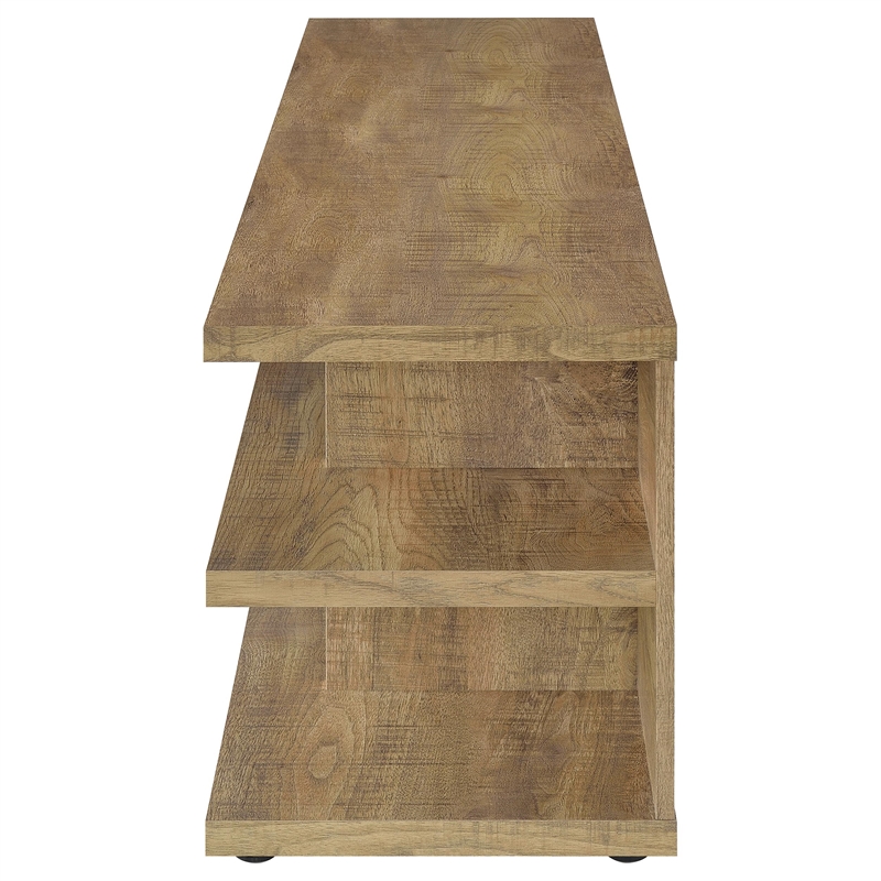 Pemberly Row 78-inch 2-tier TV Stand and Media Console in Mango