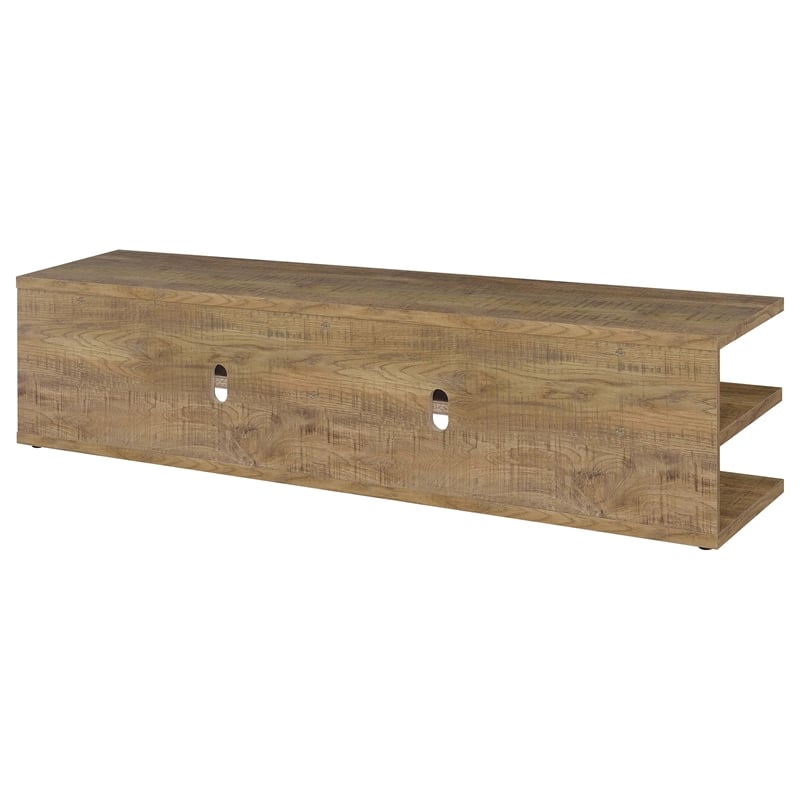 Pemberly Row 78-inch 2-tier TV Stand and Media Console in Mango
