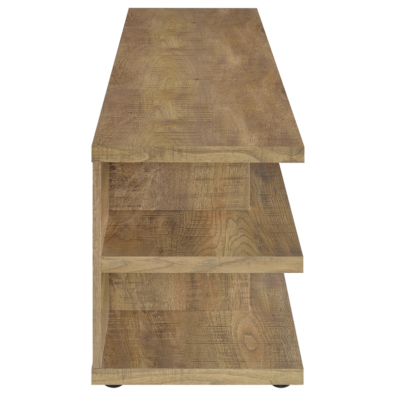 Pemberly Row 78-inch 2-tier TV Stand and Media Console in Mango