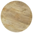Pemberly Row 2-piece Round Coffee and End Table Set in Natural Mango