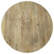 Pemberly Row Round Solid Wood Cocktail Coffee Table in Natural Mango