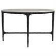 Pemberly Row 3-piece Round Marble Coffee and End Table Set in White