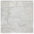 Pemberly Row Square Genuine Marble Top Metal End Table in White