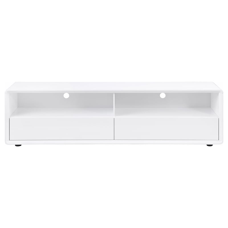 Pemberly Row 71-inch 2-drawer TV Stand and Media Console in White