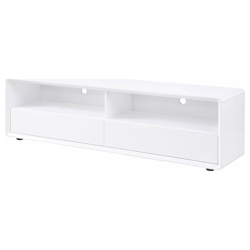Pemberly Row 71-inch 2-drawer TV Stand and Media Console in White