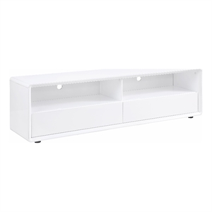Pemberly Row 71-inch 2-drawer TV Stand and Media Console in White