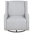 Pemberly Row Boucle Upholstered Swivel Glider Chair in Dove Grey