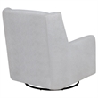 Pemberly Row Boucle Upholstered Swivel Glider Chair in Dove Grey