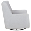 Pemberly Row Boucle Upholstered Swivel Glider Chair in Dove Grey