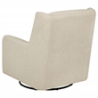 Pemberly Row Boucle Upholstered Swivel Glider Chair in Sandy Beige