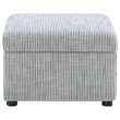 Pemberly Row Upholstered Hydraulic Lift Top Storage Ottoman in Gray