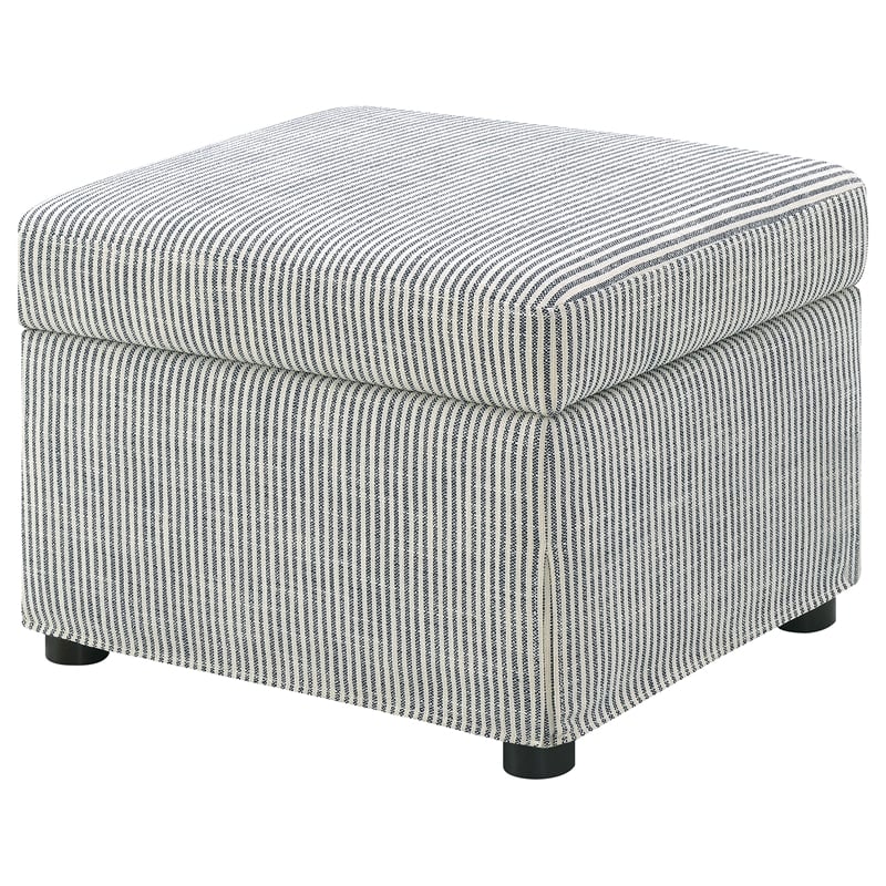 Pemberly Row Upholstered Hydraulic Lift Top Storage Ottoman in Gray