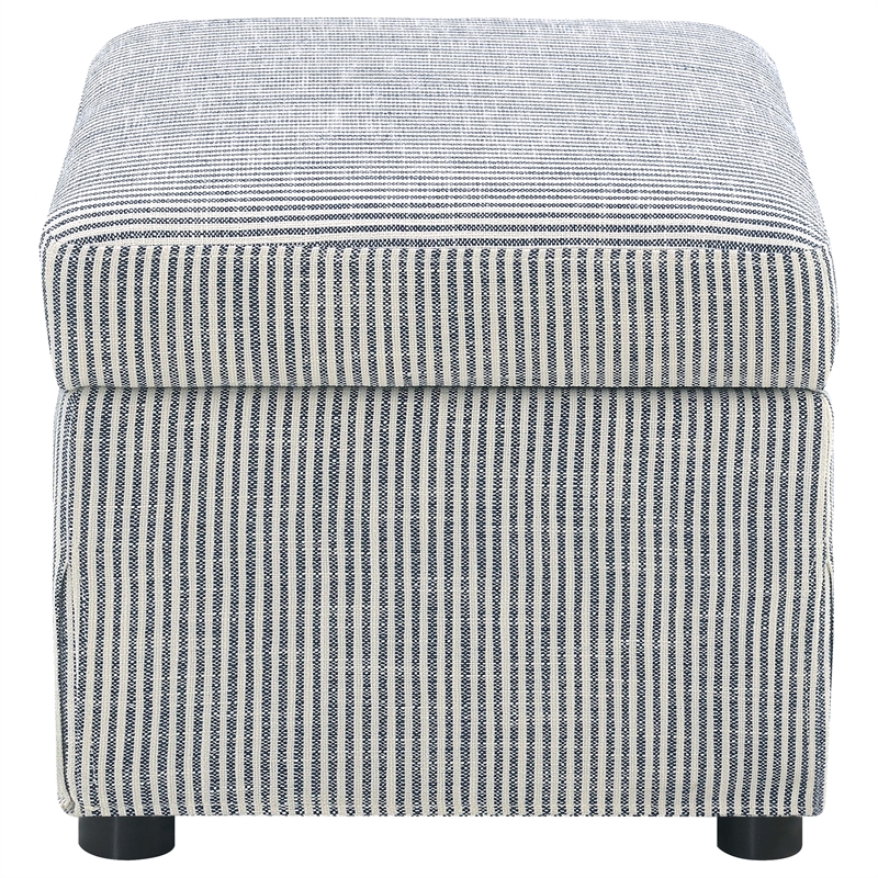 Pemberly Row Upholstered Hydraulic Lift Top Storage Ottoman in Gray