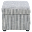 Pemberly Row Upholstered Hydraulic Lift Top Storage Ottoman in Gray
