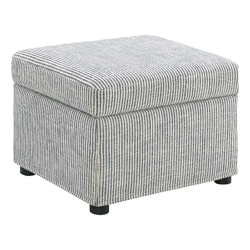 Pemberly Row Upholstered Hydraulic Lift Top Storage Ottoman in Gray