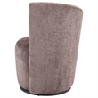 Pemberly Row Upholstered Swivel Chair with Curved Backrest in Blush