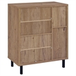 Pemberly Row 2-door Entryway Shoe Storage Cabinet in Natural Oak