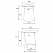 Pemberly Row 2-piece Round Mango Wood Nesting Table Set in Dark Brown